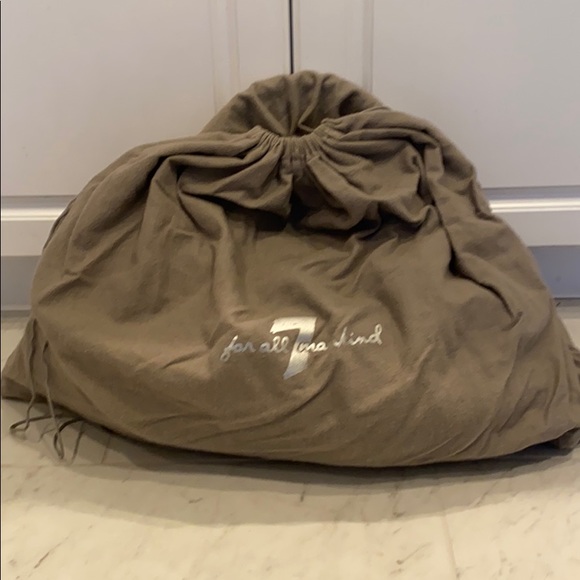 7 for all Mankind distressed silver tote bag - Picture 7 of 7